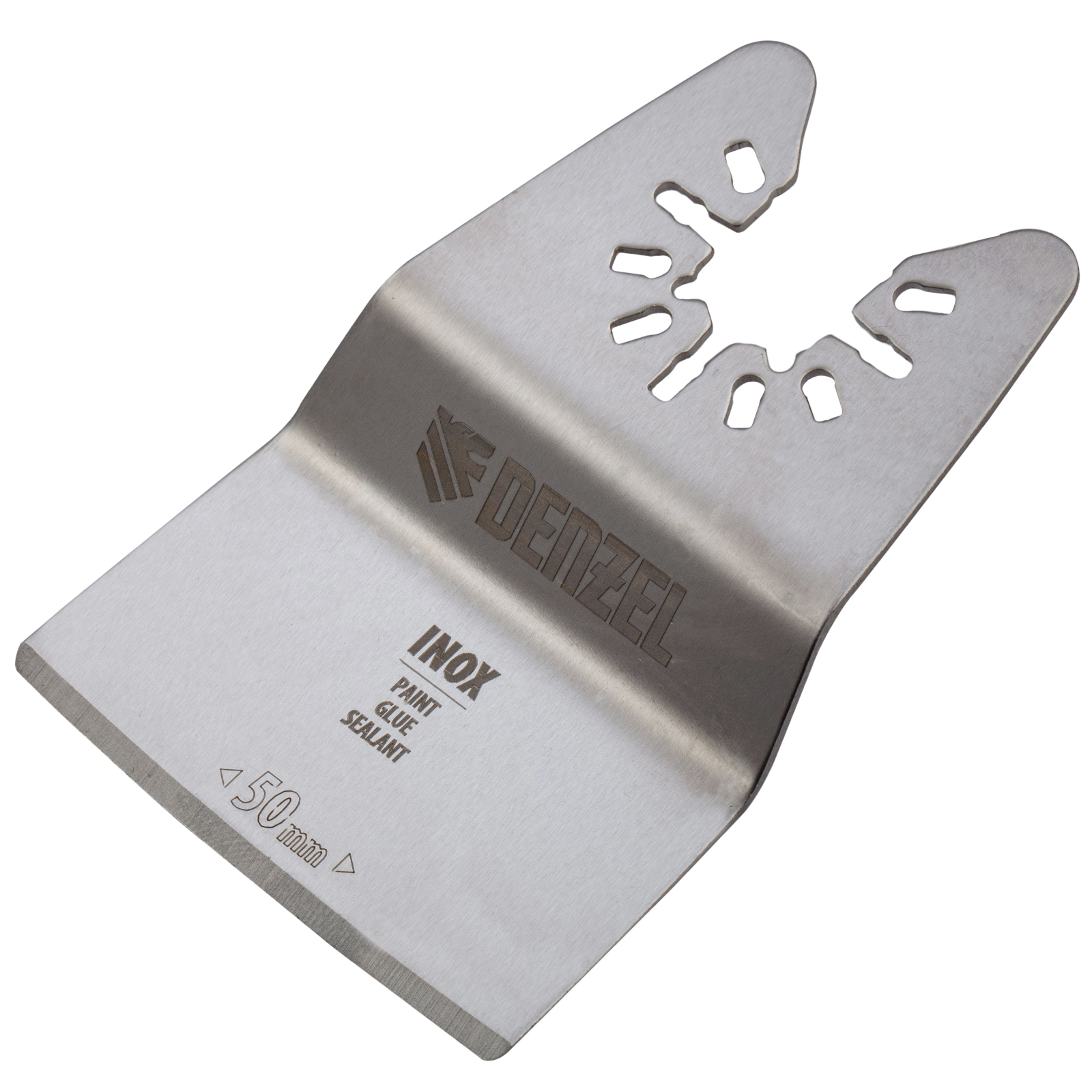 Насадка для МФИ шабер полукруг, Inox, для снятия краски и др., ширина 50 мм, длина общая 74 мм, ступ