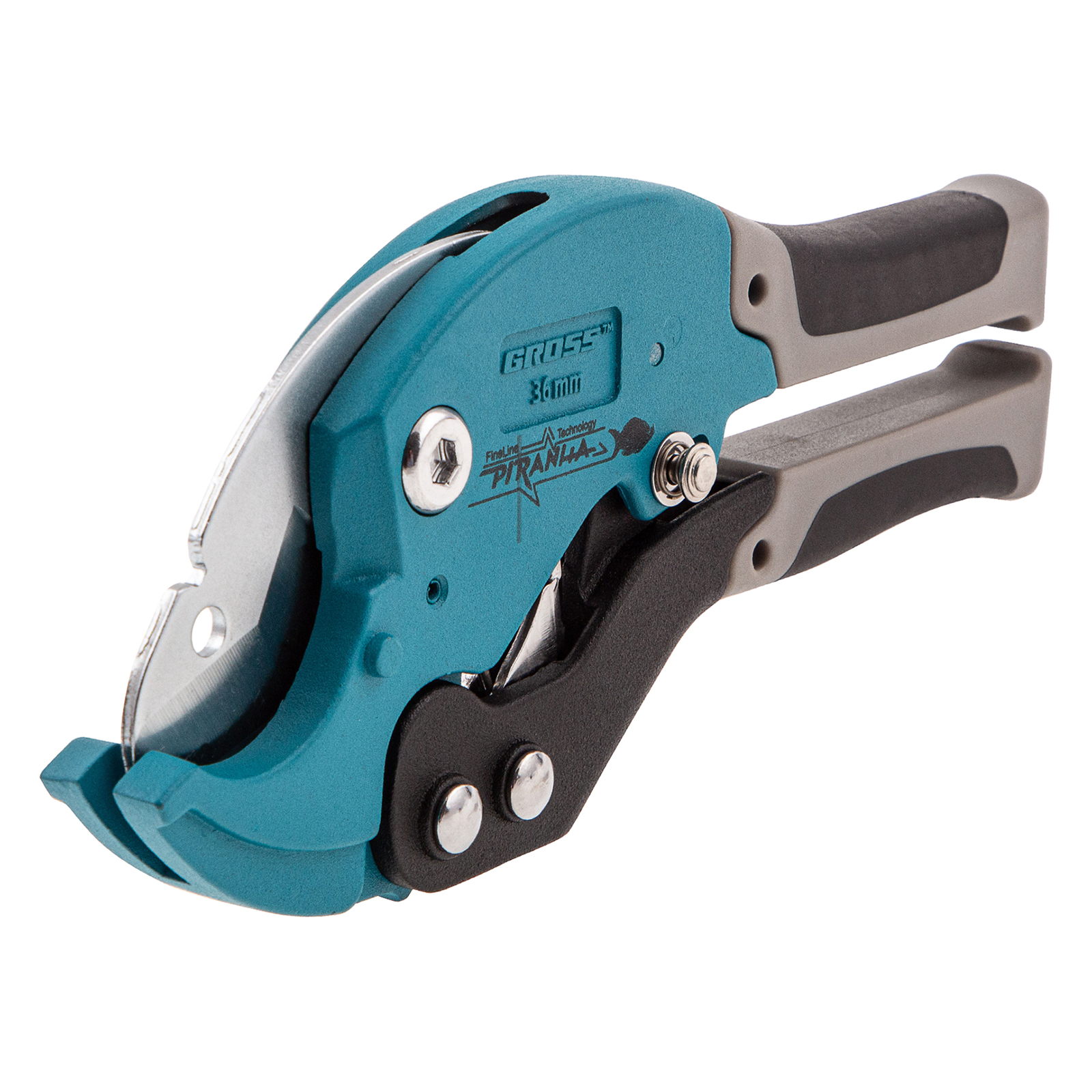 Ножницы для резки изделий из ПВХ, D до 36 мм, двухкомпонентные рукоятки, рабочий стол для плоских из