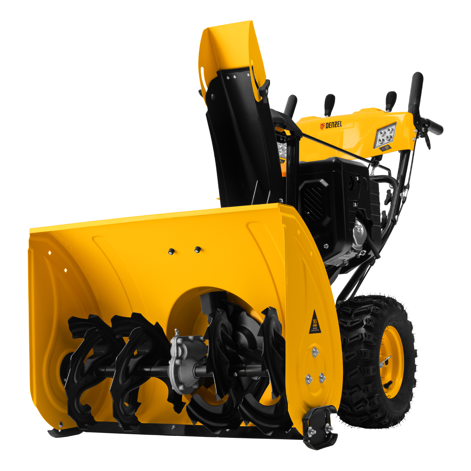 Бензиновая снегоуборочная машина SBL 711D PRO, 302cc, эл.старт, фара, обогрев, блок. дифф.// Denzel