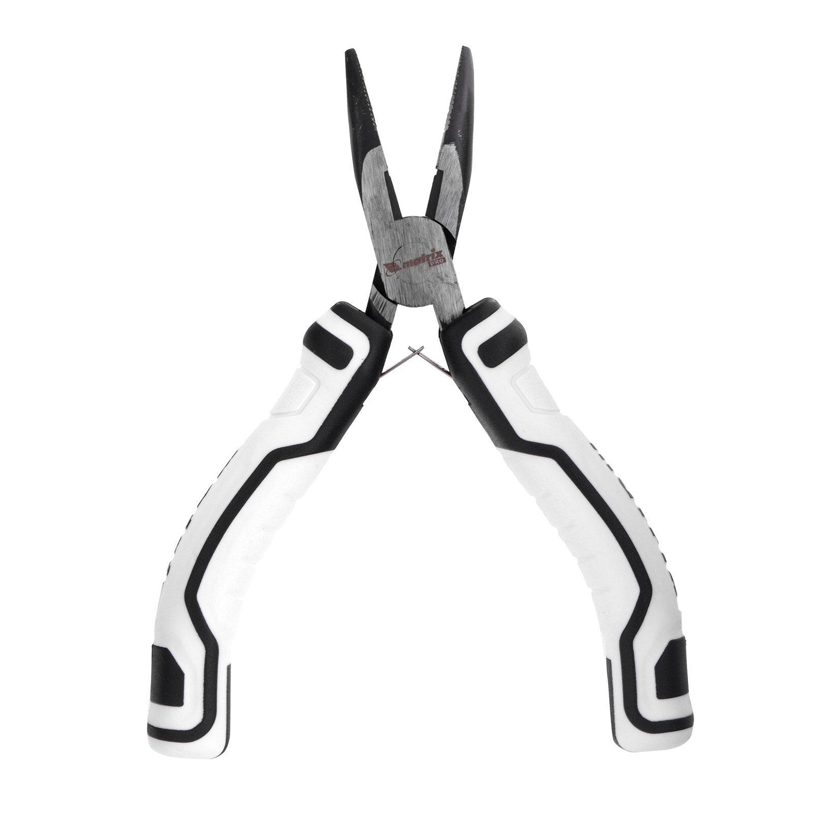 Длинногубцы Mini, 125 мм, изогнутые, авторазжим, Pro Matrix